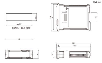 WTM-500 Transmitter - RS-485 - Modbus Comm. + Analog Out(4~20 mA, 0~5 V, 0~10 V veya ±5,±10 V) - 2